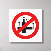 GEEN rookalcohol ⚠ Thaise ⚠ Canvas Afdruk (Voorkant)