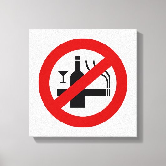 GEEN rookalcohol ⚠ Thaise ⚠ Canvas Afdruk (Voorkant)