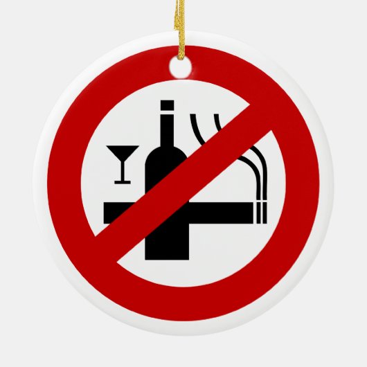 GEEN rookalcohol ⚠ Thaise ⚠ Keramisch Ornament (Achterkant)