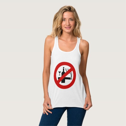 GEEN rookalcohol ⚠ Thaise ⚠ Tanktop (Volledige Voorkant)