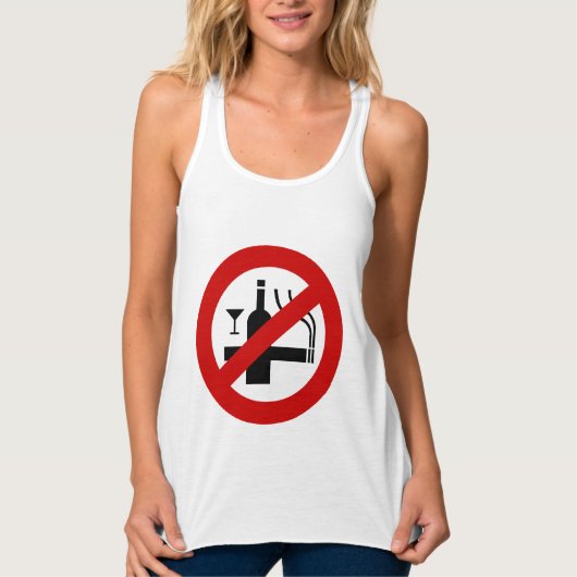 GEEN rookalcohol ⚠ Thaise ⚠ Tanktop (Voorkant)