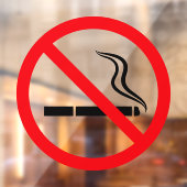Geen rookbord sigaret verboden raamkoeling raamsticker (Vel 2)