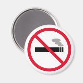 Geen rookbord verboden sigarettenpictogram magneet (Voorkant / Achterkant)