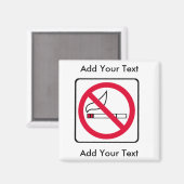 GEEN ROOKMAGNEET MAGNEET (Voorkant / Achterkant)