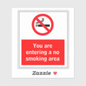 Geen rookruimte sticker (Vel)