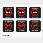GEEN ROOKSQUARESSTICKER VIERKANTE STICKER (Vel)