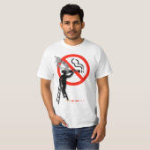 Geen rooksymbool...met de schilder roken t-shirt (Voorkant volledig)