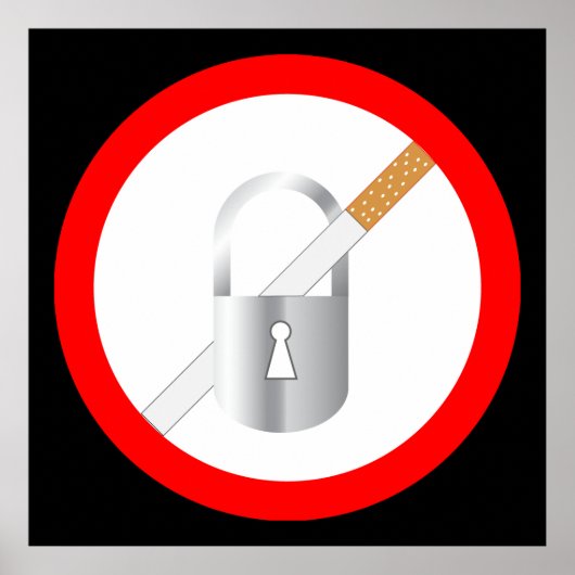 Geen rooksymbool poster (Voorkant)