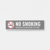Geen rookwaarschuwing Zuurstof in gebruik Deurbordje (Voorkant)