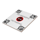 GEEN ROOKZICHT OP DE SPAANSE TITEL TEGELTJE (Zijkant)