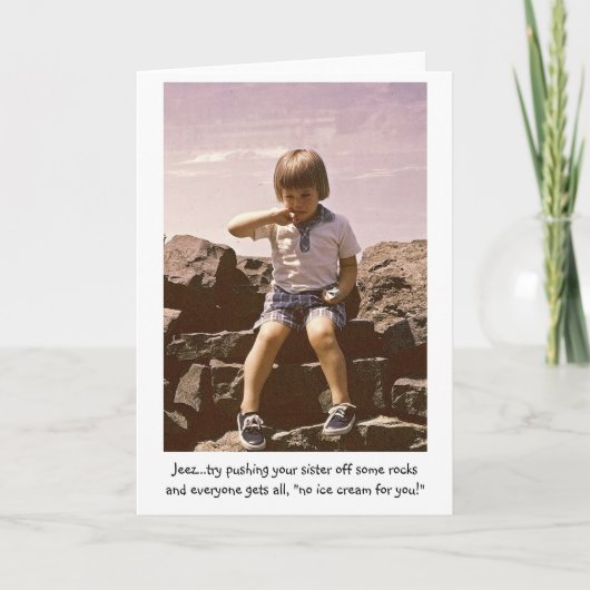 Geen roomijs voor u! kaart (Voorkant)