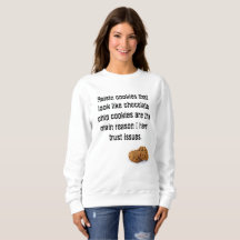 Geen rooskleurige chocolade koekje sweatshirt