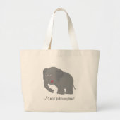 Geen rotzooi meer in mijn kofferbak. Jumbo Canvas  Grote Tote Bag (Voorkant)