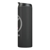 Geen roze borstkanker ribbons waterflacon meer thermosbeker (Geroteerd rechts)