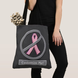 Geen roze linten meer! Poster Tote Bag