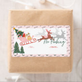 Geen roze wandel en rendier van de kerstman tot etiket (Insitu)