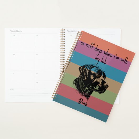 Geen Ruff Days met mijn Lab Labrador Retriever Planner (Display)