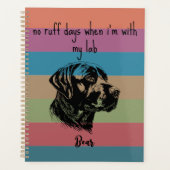 Geen Ruff Days met mijn Lab Labrador Retriever Planner (Voorkant)