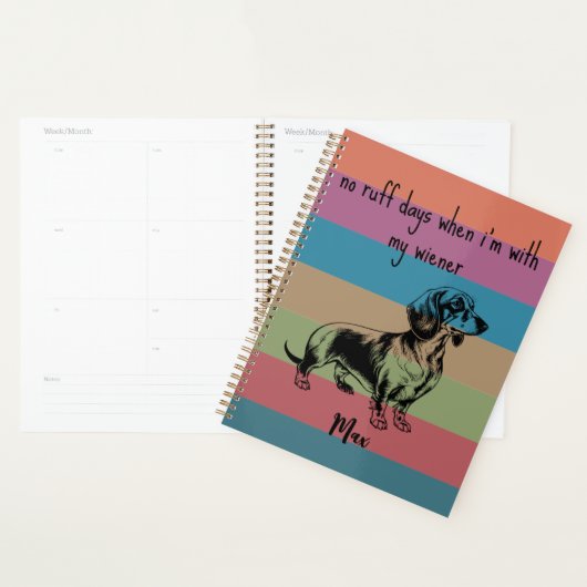 Geen Ruff Days met mijn Wiener Dachshund Planner (Display)