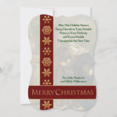 Geen ruimte bij de  Fancy kerstbeknichting van Inn Feestdagenkaart (Achterkant)