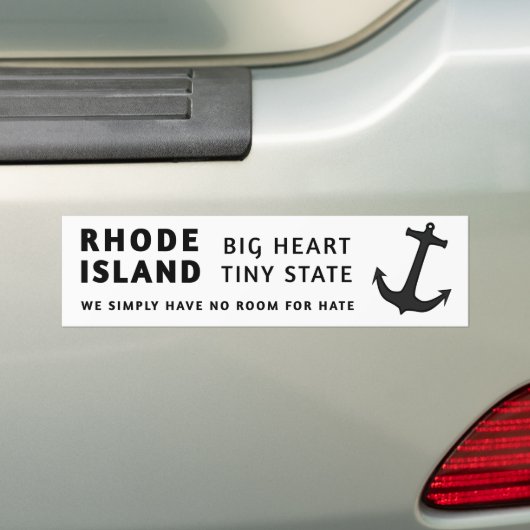 Geen ruimte voor Hate Bumpersticker (Op auto)