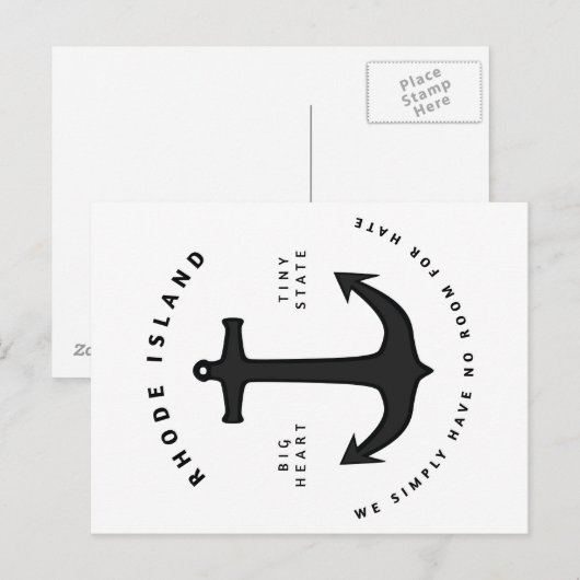 Geen ruimte voor het Briefkaart van de Hate (Voorkant / Achterkant)