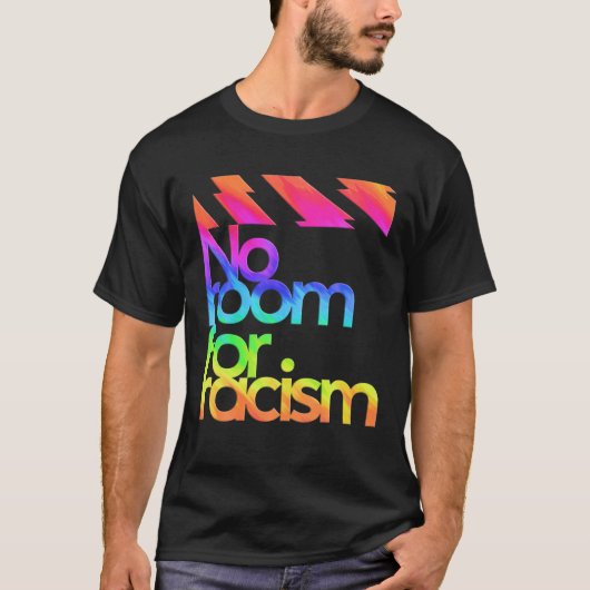 Geen ruimte voor racisme en sport t-shirt (Voorkant)
