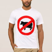 Geen rundvlees t-shirt (Voorkant)