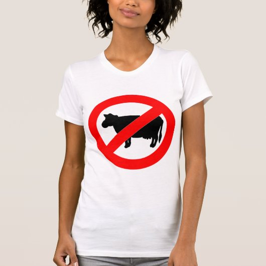 Geen rundvlees t-shirt (Voorkant)