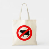 Geen rundvlees tote bag (Achterkant)