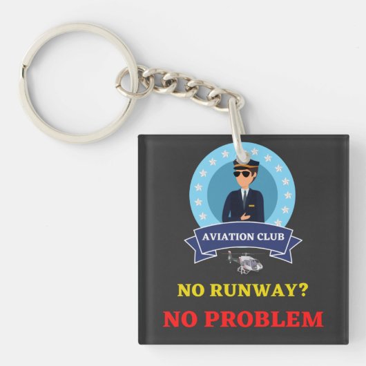 GEEN RUNWAY? GEEN PROBLEEM SLEUTELHANGER (voorkant)