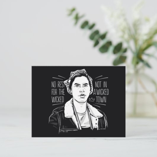 Geen rust op de schimmel briefkaart (Staand voorkant)