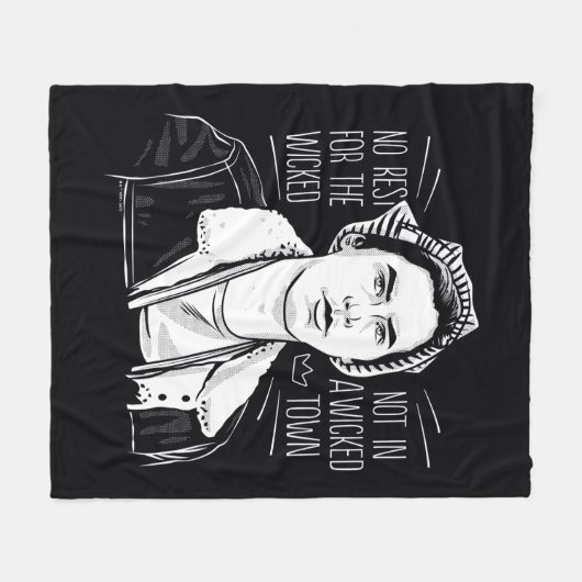 Geen rust op de schimmel fleece deken (Voorkant (Horizontaal))