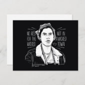 Geen rust op de schimmel notitiekaartje (Voorkant / Achterkant)