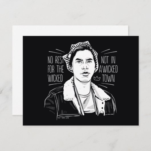 Geen rust op de schimmel notitiekaartje (Voorkant / Achterkant)