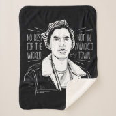 Geen rust op de schimmel sherpa deken (Voorkant)