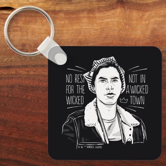 Geen rust op de schimmel sleutelhanger (Voorkant)