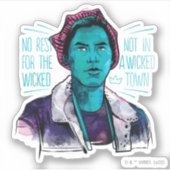 Geen rust op de schimmel sticker (Voorkant)