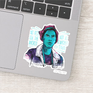 Geen rust op de schimmel sticker