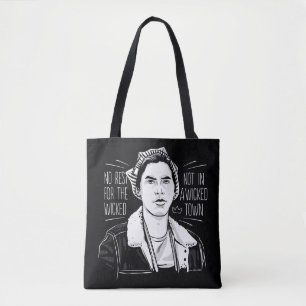 Geen rust op de schimmel tote bag