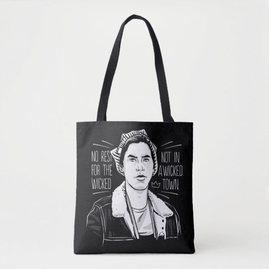 Geen rust op de schimmel tote bag (Voorkant)