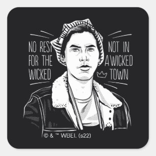 Geen rust op de schimmel vierkante sticker