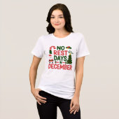 Geen rustdagen in december Tri-Blend shirt (Voorkant volledig)