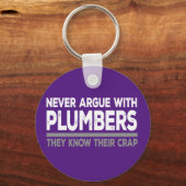Geen ruzie met loodgieters sleutelhanger (Voorkant)