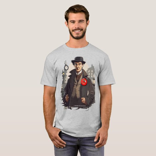 Geen S-- Sherlock Mannen Shirt (Voorkant volledig)