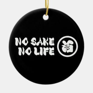 GEEN SAKE GEEN LEVEN KERAMISCH ORNAMENT