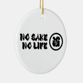 GEEN SAKE GEEN LEVEN KERAMISCH ORNAMENT (Rechts)