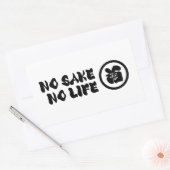 GEEN SAKE GEEN LEVEN RECHTHOEKIGE STICKER (Envelop)