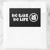 GEEN SAKE GEEN LEVEN RECHTHOEKIGE STICKER (Tas)