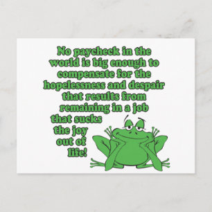 Geen salaris in de wereld.... briefkaart